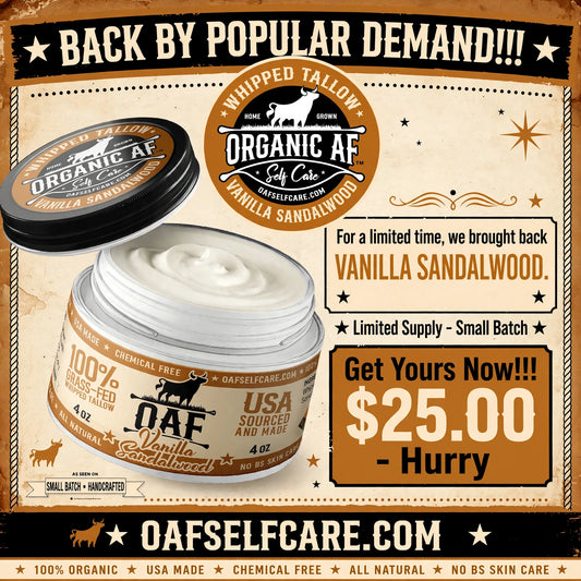 Vanilla Sandalwood Tallow - Limited Supply!